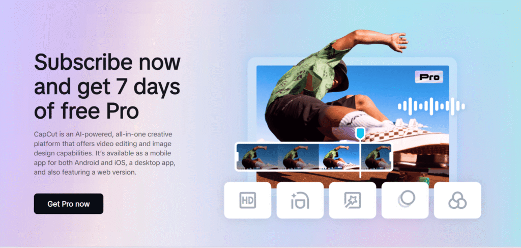 CapCut Pro Trial Page: A Comprehensive Review and UX Analysis